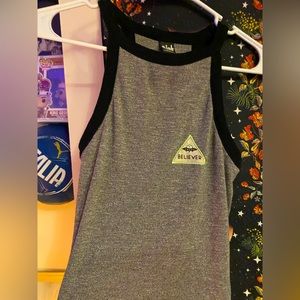 Zumiez Alien BELIEVER crop high neck shirt